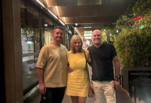 Group watching match